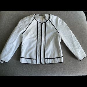 Women JCrew Linen Suit Blazer